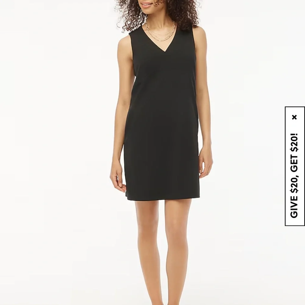 J. Crew Sleeveless V-Neck Shift Dress